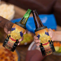 ANZAC Day 4 in 1 Can Cooler Tumbler Remembrance Tribute Soldiers And Poppy Field LT05 - Polynesian Pride