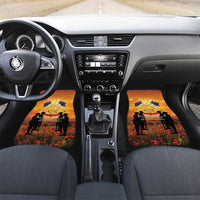 ANZAC Day Car Mats Remembrance Tribute Soldiers And Poppy Field