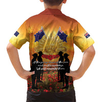 ANZAC Day Family Matching Summer Maxi Dress and Hawaiian Shirt Remembrance Tribute Soldiers And Poppy Field LT05 - Polynesian Pride