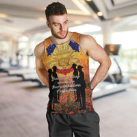 ANZAC Day Men Tank Top Remembrance Tribute Soldiers And Poppy Field