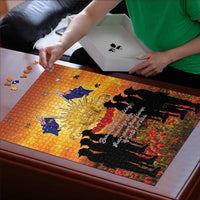 ANZAC Day Puzzle Remembrance Tribute Soldiers And Poppy Field