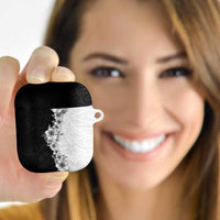 Hawaii Hibiscus Flowers AirPods Case Grayscale Polynesian Pattern LT05 - Polynesian Pride