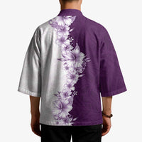 Hawaii Hibiscus Flowers Kimono Purple Polynesian Pattern LT05 - Polynesian Pride