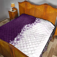 Hawaii Hibiscus Flowers Quilt Purple Polynesian Pattern LT05 - Polynesian Pride