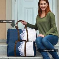 Hawaii Hibiscus Flowers Travel Bag Blue Polynesian Pattern LT05 - Polynesian Pride