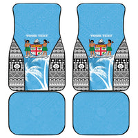 Personalised Fiji Day 2026 Car Mats Masi Tapa Pattern With Palm Tree LT05 - Polynesian Pride