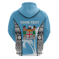 Personalised Fiji Day 2026 Hoodie Masi Tapa Pattern With Palm Tree LT05 - Polynesian Pride
