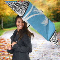 Fiji Day 2026 Umbrella Masi Tapa Pattern With Palm Tree LT05 - Polynesian Pride