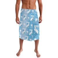 Bula Fiji Lavalava Blue Makare Masi Tapa Pattern LT05 Blue - Polynesian Pride