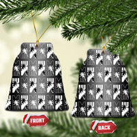 Bula Fiji Ceramic Ornament Black Makare Masi Tapa Pattern