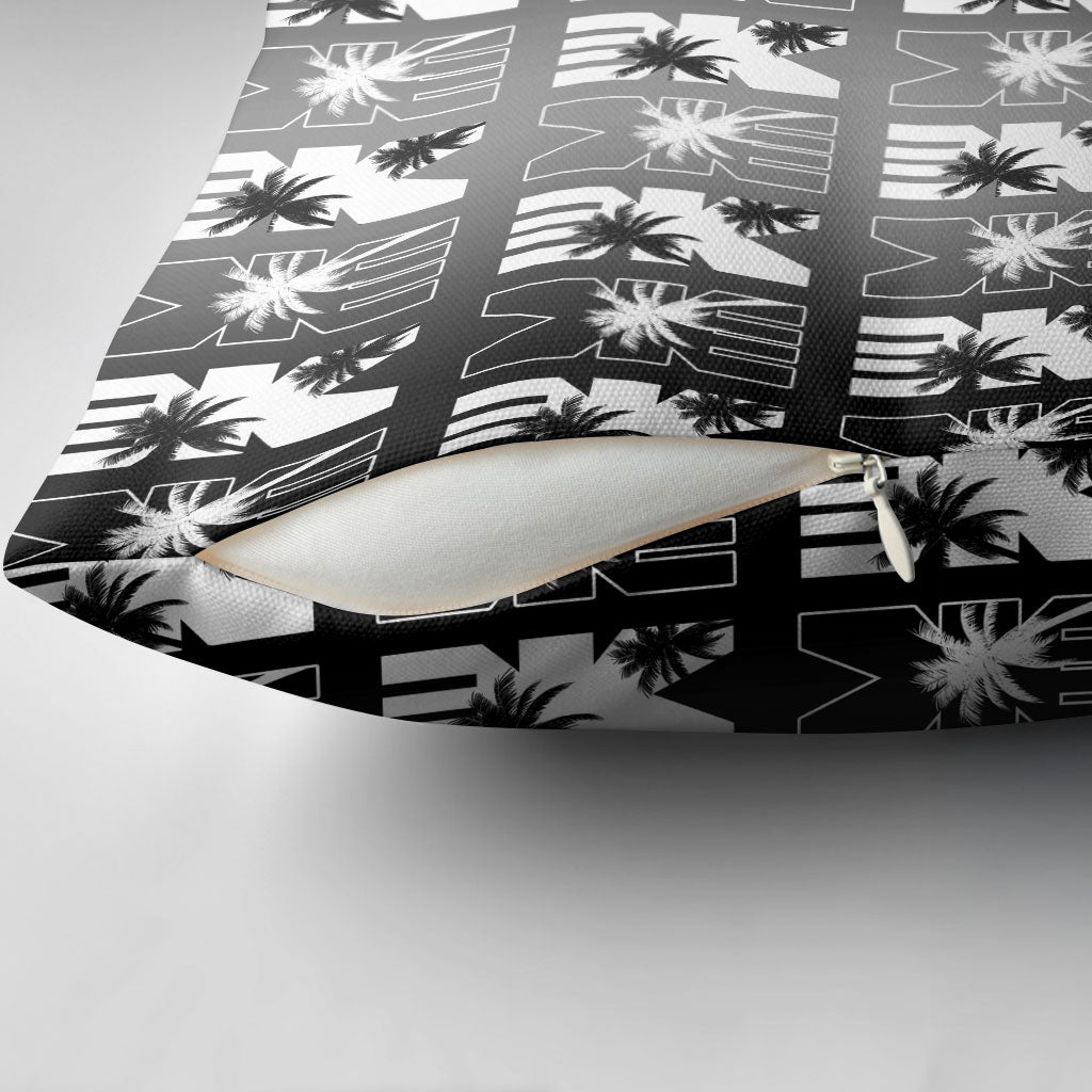 Bula Fiji Pillow Cover Black Makare Masi Tapa Pattern LT05 - Polynesian Pride