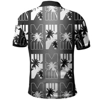 Bula Fiji Polo Shirt Black Makare Masi Tapa Pattern LT05 - Polynesian Pride