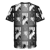 Bula Fiji Rugby Jersey Black Makare Masi Tapa Pattern LT05 - Polynesian Pride
