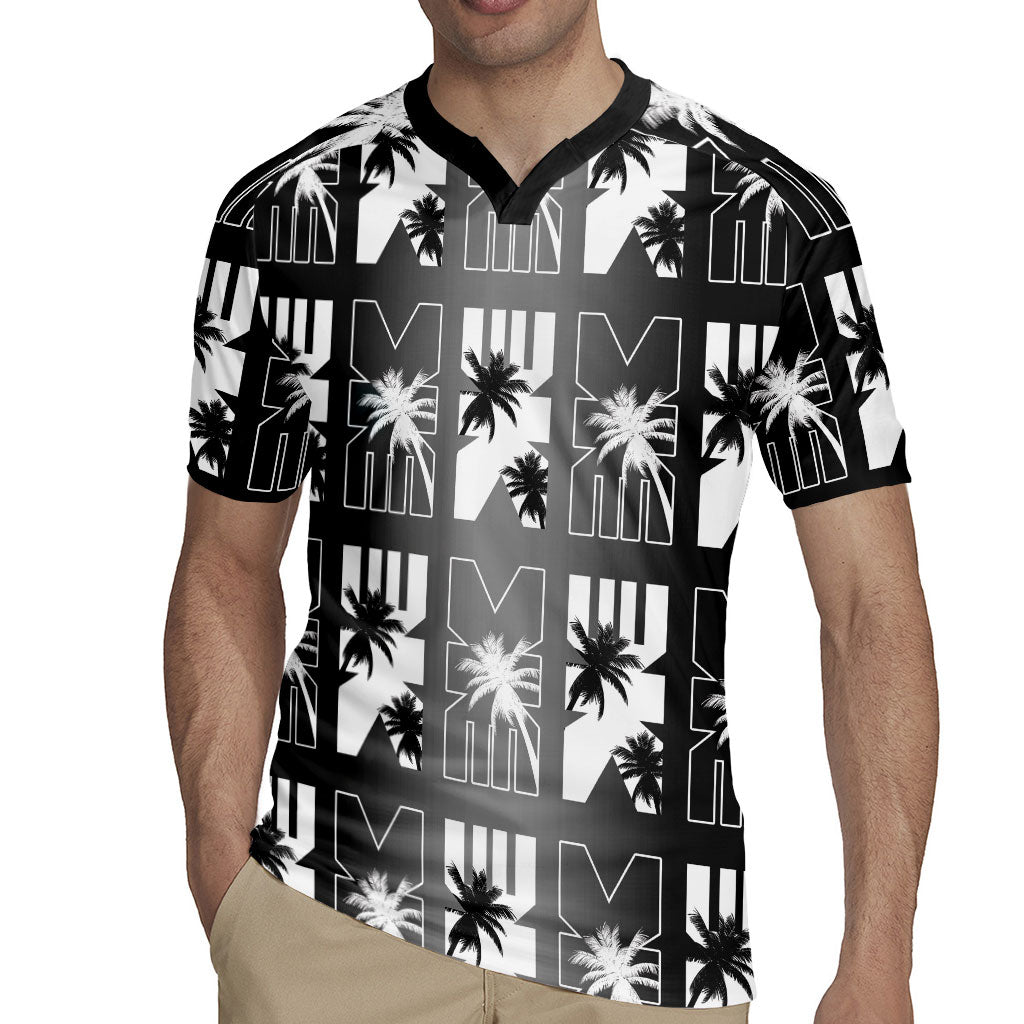 Bula Fiji Rugby Jersey Black Makare Masi Tapa Pattern LT05 - Polynesian Pride