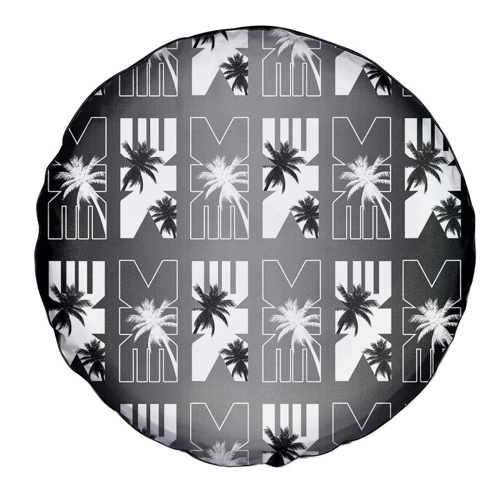 Bula Fiji Spare Tire Cover Black Makare Masi Tapa Pattern LT05 - Polynesian Pride
