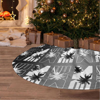 Bula Fiji Tree Skirt Black Makare Masi Tapa Pattern