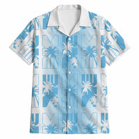 Bula Fiji Hawaiian Shirt White Makare Masi Tapa Pattern LT05 White - Polynesian Pride