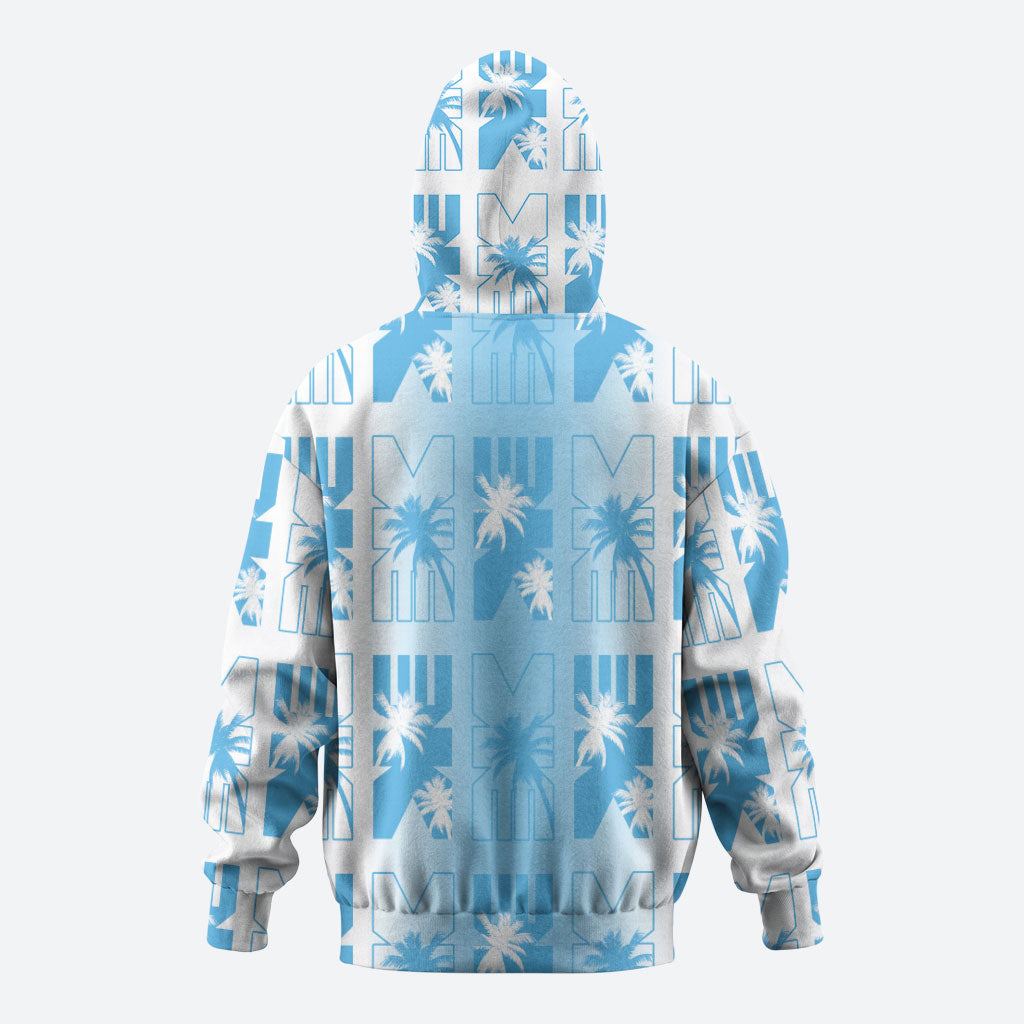 Bula Fiji Hoodie White Makare Masi Tapa Pattern LT05 - Polynesian Pride