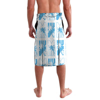 Bula Fiji Lavalava White Makare Masi Tapa Pattern LT05 - Polynesian Pride