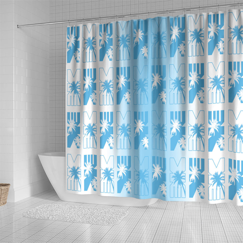 Bula Fiji Shower Curtain White Makare Masi Tapa Pattern LT05 - Polynesian Pride