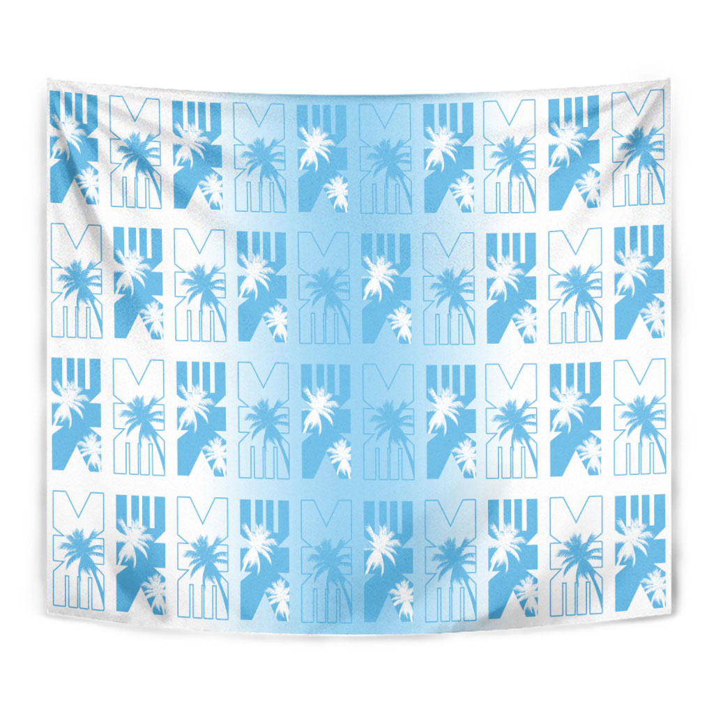 Bula Fiji Tapestry White Makare Masi Tapa Pattern LT05 - Polynesian Pride