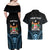 Personalised Happy Fiji Day 1970 Couples Matching Off Shoulder Maxi Dress and Hawaiian Shirt Flag Grunge Style