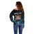 Personalised Happy Fiji Day 1970 Off Shoulder Sweater Flag Grunge Style