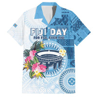 Fiji Day Family Matching Long Sleeve Bodycon Dress and Hawaiian Shirt Proud To Be Fijian LT05 Dad's Shirt - Short Sleeve Blue - Polynesian Pride