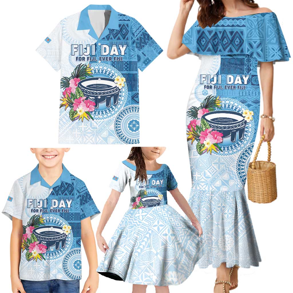 Fiji Day Family Matching Mermaid Dress and Hawaiian Shirt Proud To Be Fijian LT05 - Polynesian Pride
