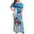 Fiji Day Family Matching Off Shoulder Maxi Dress and Hawaiian Shirt Proud To Be Fijian