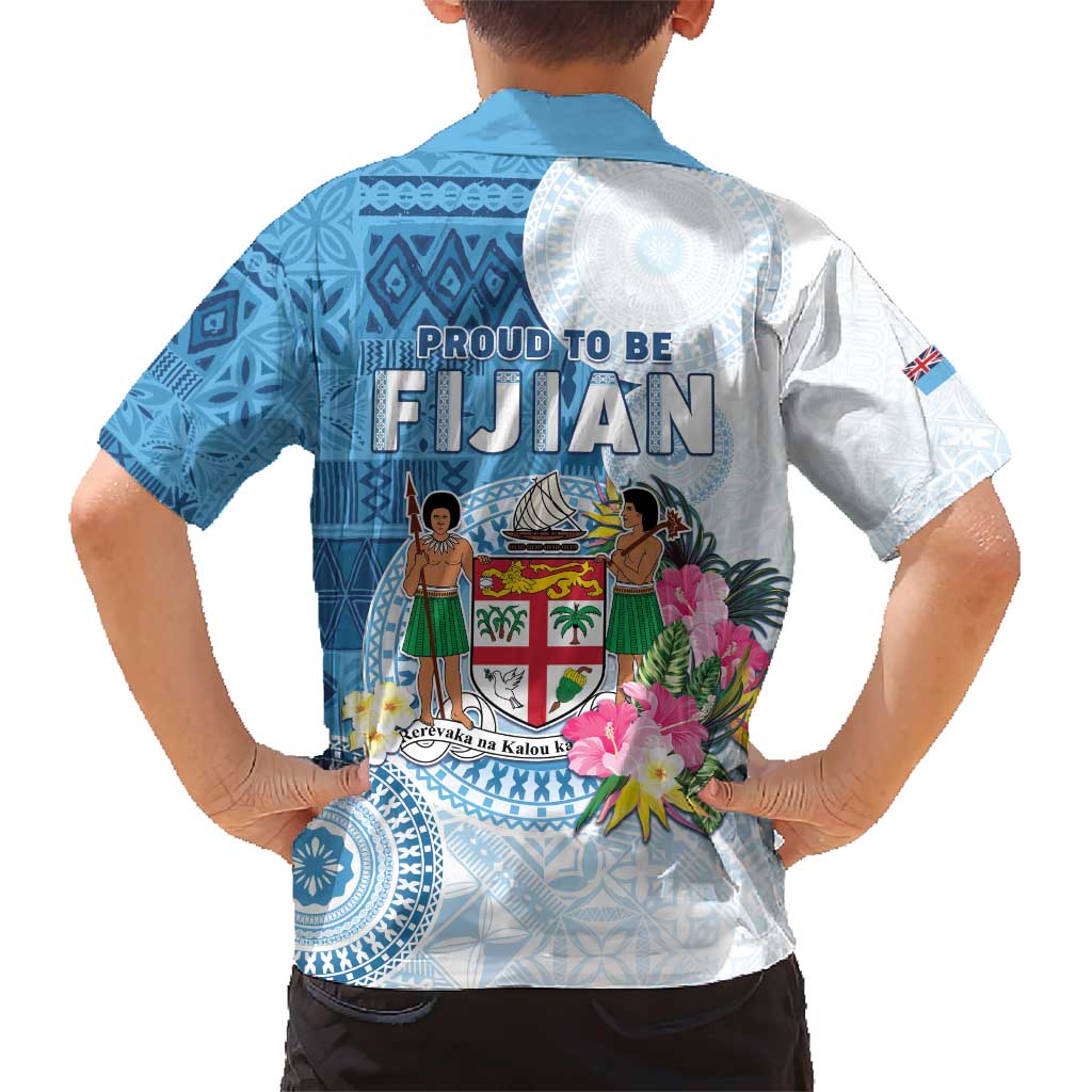 Fiji Day Family Matching Short Sleeve Bodycon Dress and Hawaiian Shirt Proud To Be Fijian LT05 - Polynesian Pride