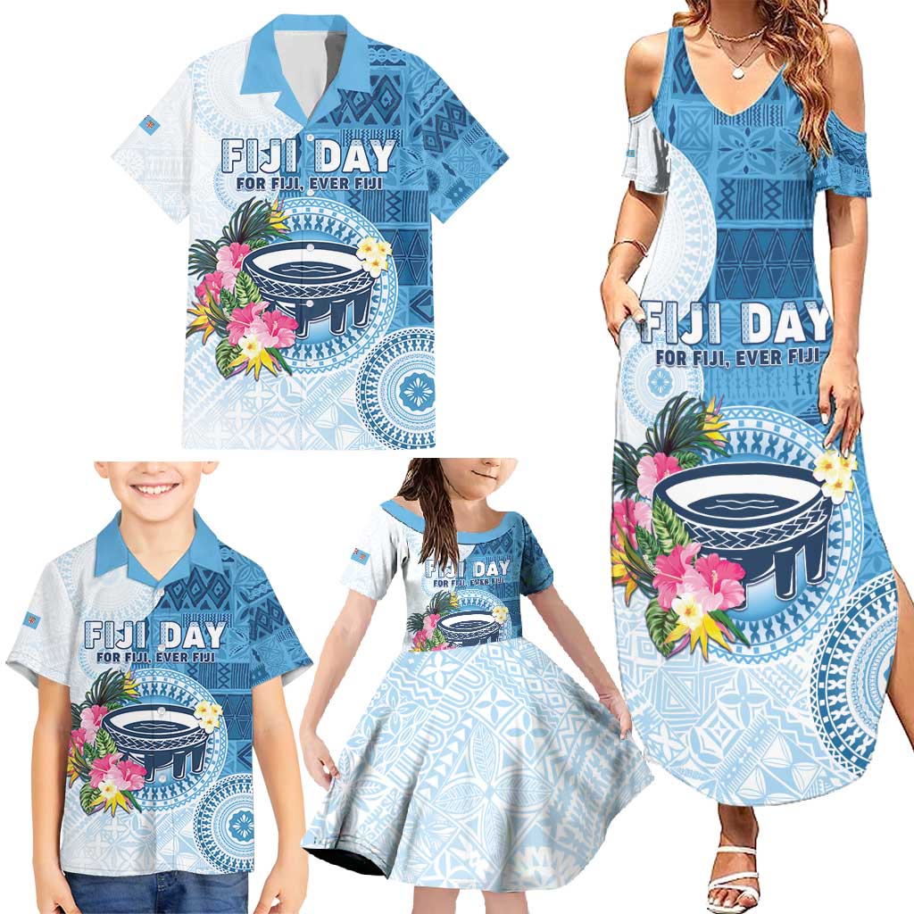 Fiji Day Family Matching Summer Maxi Dress and Hawaiian Shirt Proud To Be Fijian LT05 - Polynesian Pride