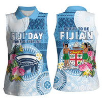 Fiji Day Women Sleeveless Polo Shirt Proud To Be Fijian