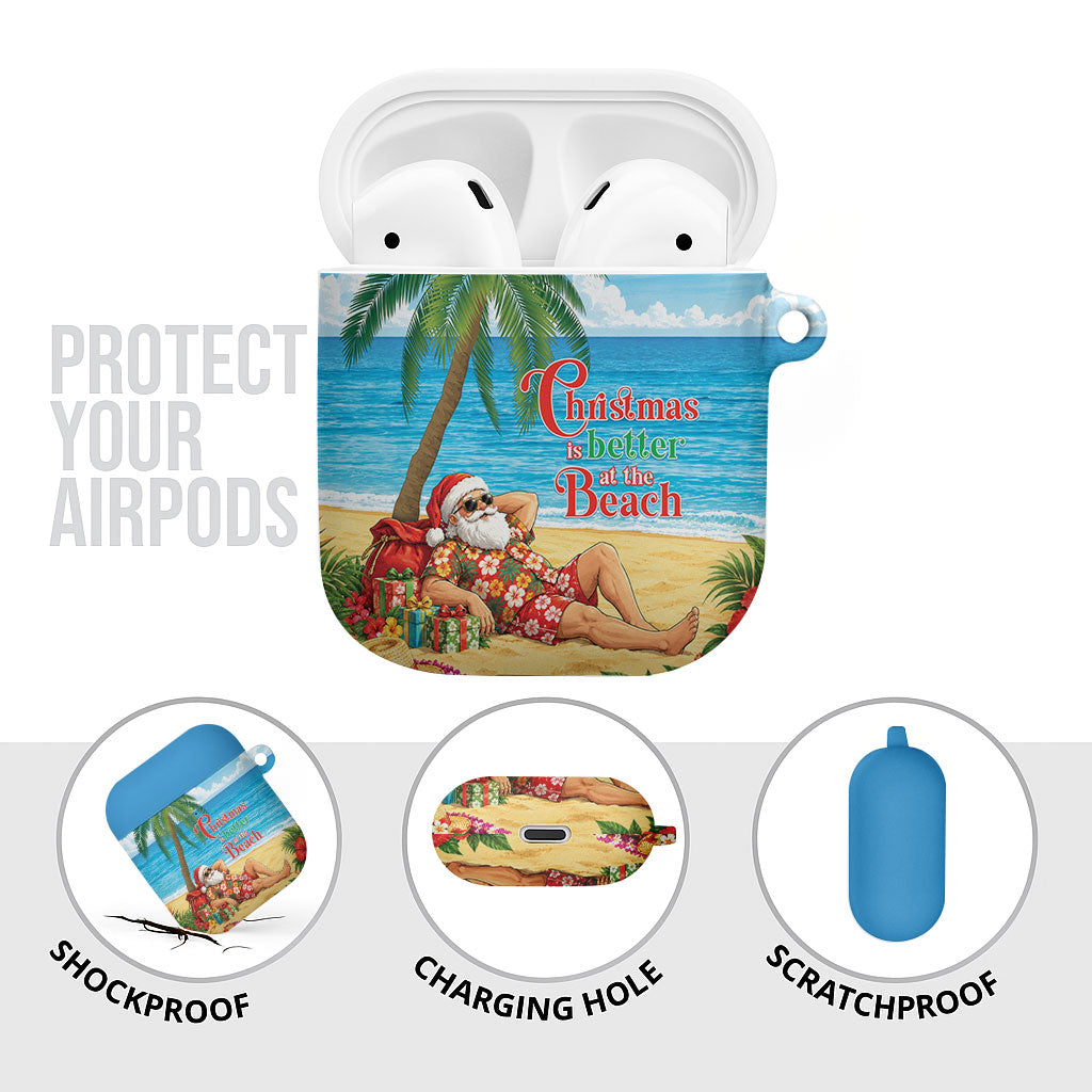 Hawaii Jolly Christmas AirPods Case Xmas Is Better At The Beach