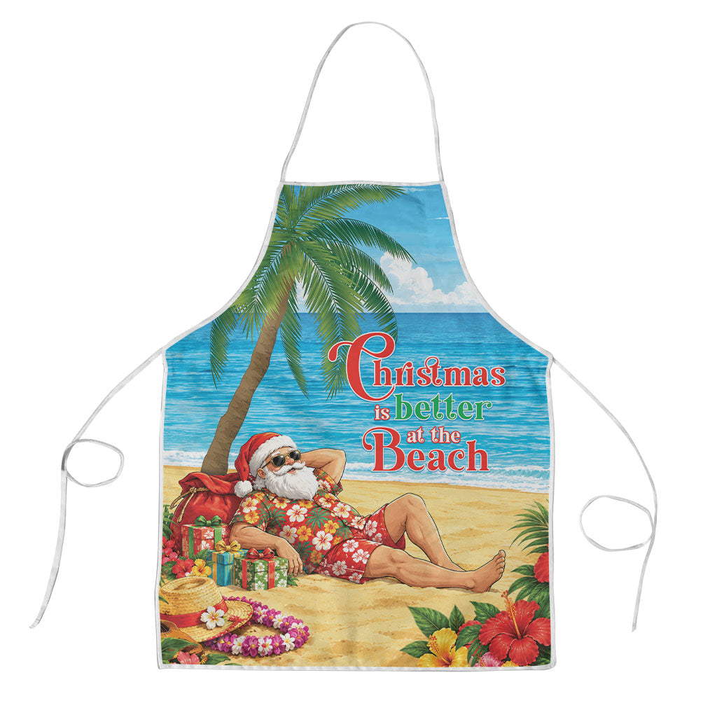 Hawaii Jolly Christmas Apron Xmas Is Better At The Beach
