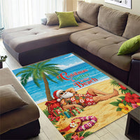 Hawaii Jolly Christmas Area Rug Xmas Is Better At The Beach