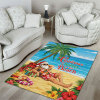 Hawaii Jolly Christmas Area Rug Xmas Is Better At The Beach