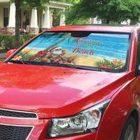 Hawaii Jolly Christmas Auto Sun Shade Xmas Is Better At The Beach