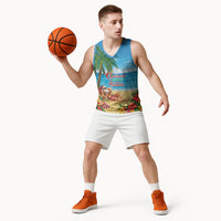 Hawaii Jolly Christmas Basketball Jersey Xmas Is Better At The Beach