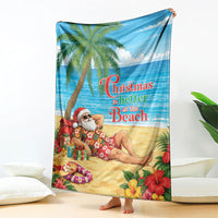 Hawaii Jolly Christmas Blanket Xmas Is Better At The Beach