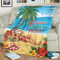 Hawaii Jolly Christmas Blanket Xmas Is Better At The Beach