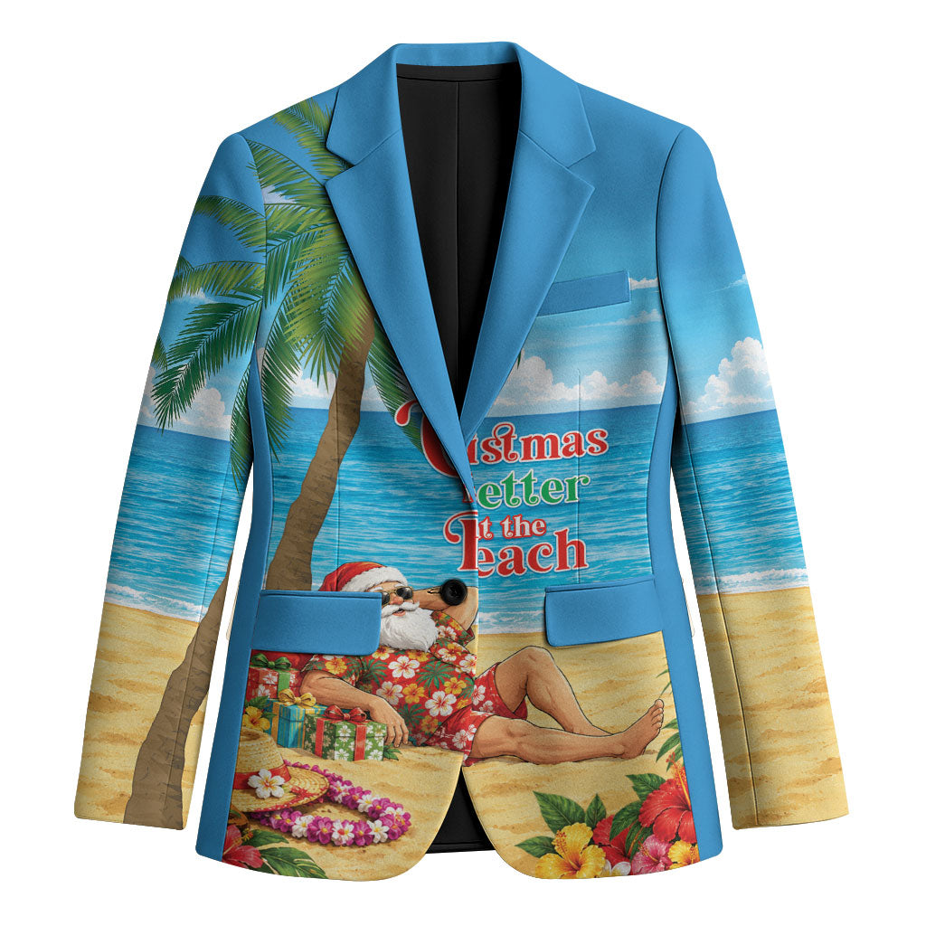 Hawaii Jolly Christmas Blazer Xmas Is Better At The Beach