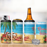Hawaii Jolly Christmas 4 in 1 Can Cooler Tumbler Xmas Is Better At The Beach LT05 - Polynesian Pride