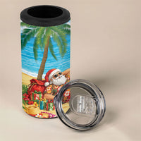 Hawaii Jolly Christmas 4 in 1 Can Cooler Tumbler Xmas Is Better At The Beach LT05 - Polynesian Pride