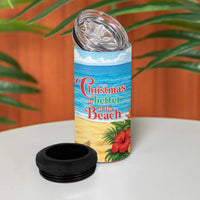 Hawaii Jolly Christmas 4 in 1 Can Cooler Tumbler Xmas Is Better At The Beach LT05 - Polynesian Pride
