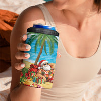 Hawaii Jolly Christmas 4 in 1 Can Cooler Tumbler Xmas Is Better At The Beach LT05 - Polynesian Pride