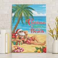 Hawaii Jolly Christmas Canvas Wall Art Xmas Is Better At The Beach