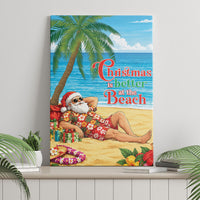 Hawaii Jolly Christmas Canvas Wall Art Xmas Is Better At The Beach