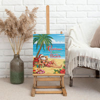 Hawaii Jolly Christmas Canvas Wall Art Xmas Is Better At The Beach