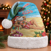 Hawaii Jolly Christmas Santa Hat Xmas Is Better At The Beach